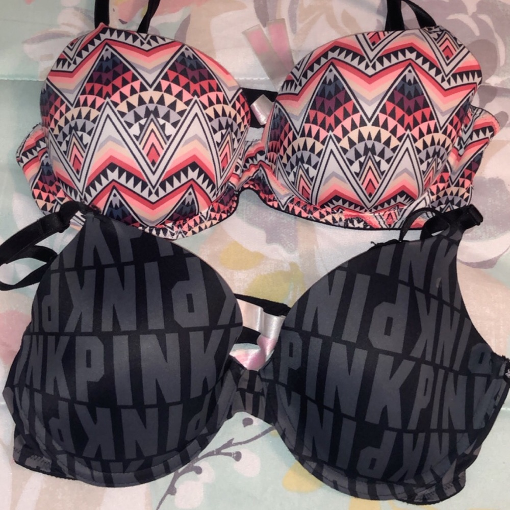2 PINK Wear Everywhere Bras